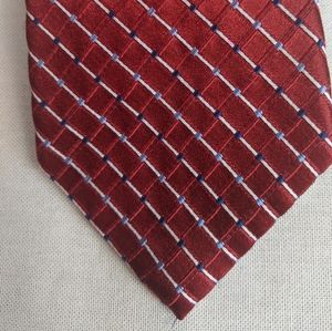 JONES NEW YORK Red White and Blue Silk Power Tie